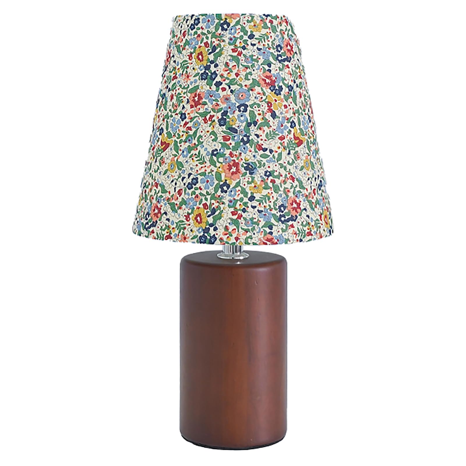 Floral Wood Desk Lamp - Adjustable Light & USB Powered