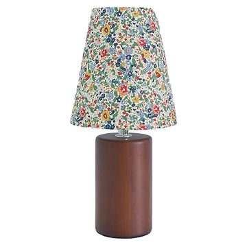 Floral Wood Desk Lamp - Adjustable Light & USB Powered