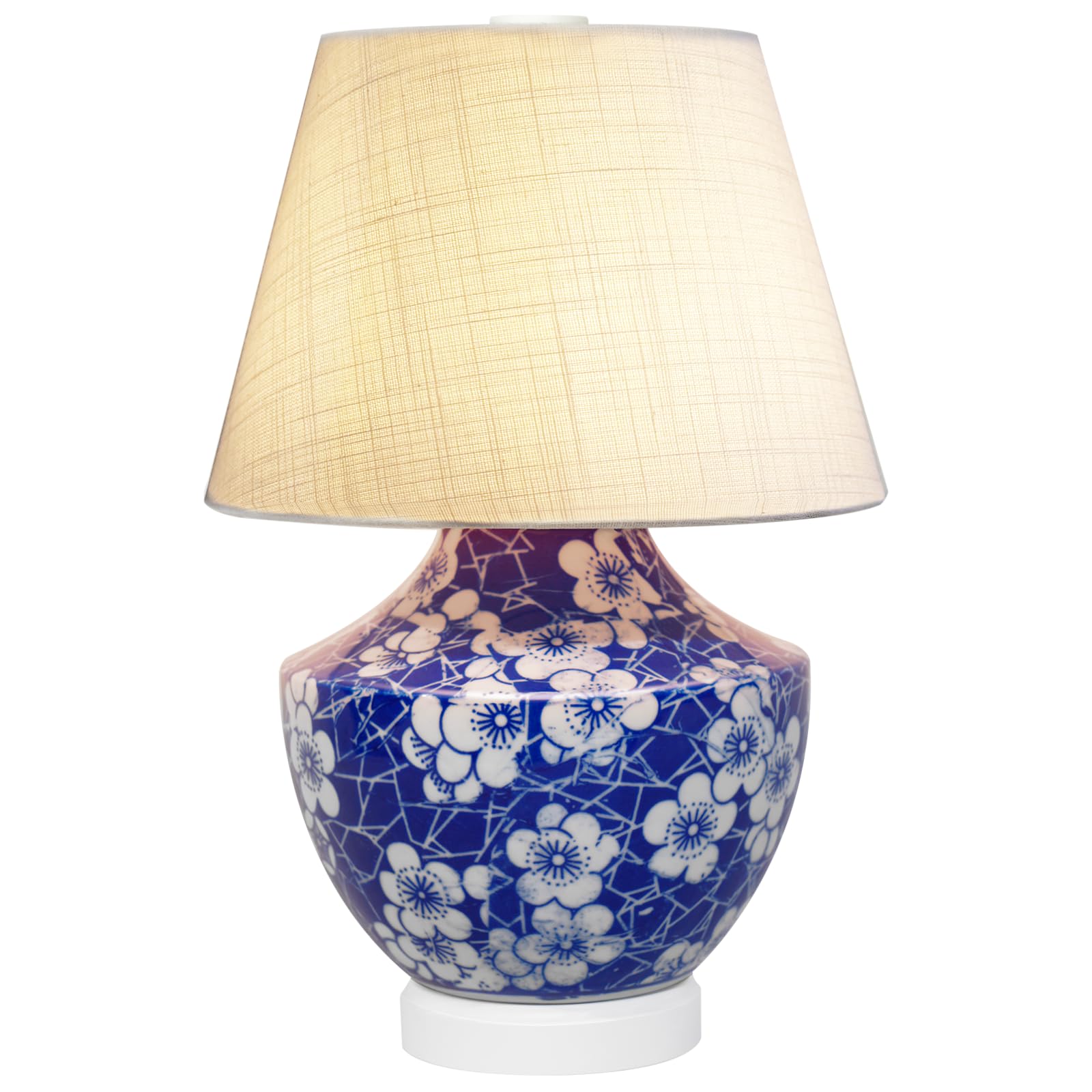 Rechargeable Ceramic Lamp - Blue & White Ambience